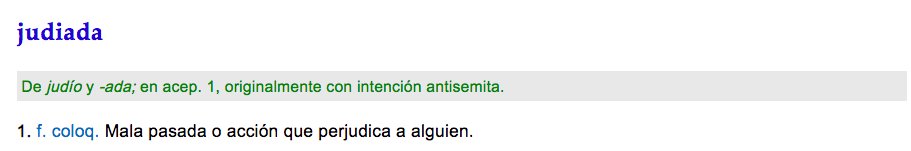 animuller_'s tweet photo. Hola @RAEinforma , ¿de dónde viene la palabra "joder"? ¿Relacionado con "judío" o "Judas"?
Teniendo definido "judiada" como básicamente "joder", me surge gran #dudaRAE https://t.co/BJFMw1PvuJ