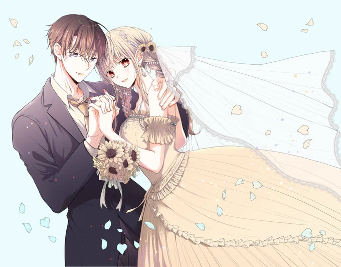 「新婚だけど片想い」❺巻カバー絵

カバー絵全体図です…!
最新5巻発売しました✨
早速感想や買いにいくよ報告など、本当にありがとうございます☺️🙏
#新婚だけど片想い 