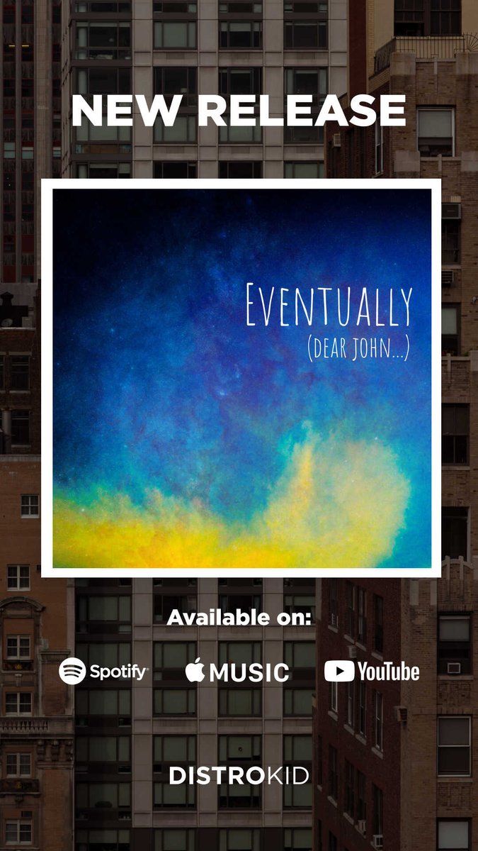 New song Eventually (Dear John...) ✉ is now live on all major platforms, including <a href="/Spotify/">Spotify</a> and <a href="/AppleMusic/">Apple Music</a> Follow the link below to listen!

open.spotify.com/track/3OJl1ooy… 

#music #live #musician #NewRelease #singersongwriter #NewMusicFriday #spotify #NewMusicAlert <a href="/DistroKid/">DistroKid</a>