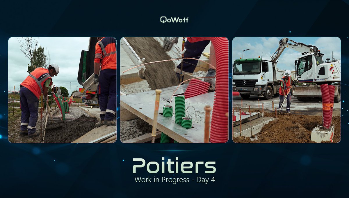 QoWattEcosystem's tweet photo. Work in progress ⚙️

Next step, the foundations🏗
Concrete will allow the charging stations to be firmly anchored to the ground. We want something solid!

QoWatt charging stations are designed to pass the test of time, just like the QoWatt token! ⚡️

#ElrondNetwork $QWT $EGLD https://t.co/AOFWHX4dPC