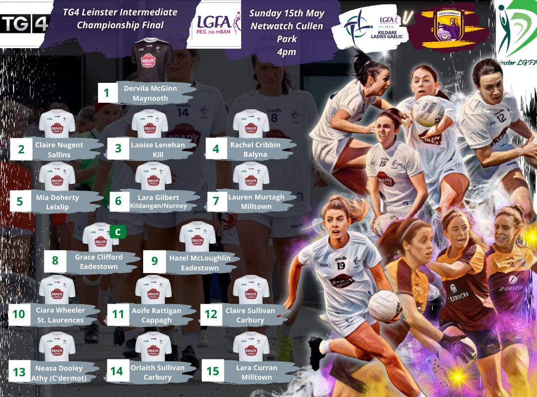 GAACarbury's tweet photo. All at the club would like to wish the best of luck to @carburylgfa   players Claire Sullivan, Orlaith Sullivan &amp; Serena Dowdall  in the Leinster Final against Wexford this Sunday @4pm in Netwatch Cullen Park (Carlow). https://t.co/Zz7tGXgzN0