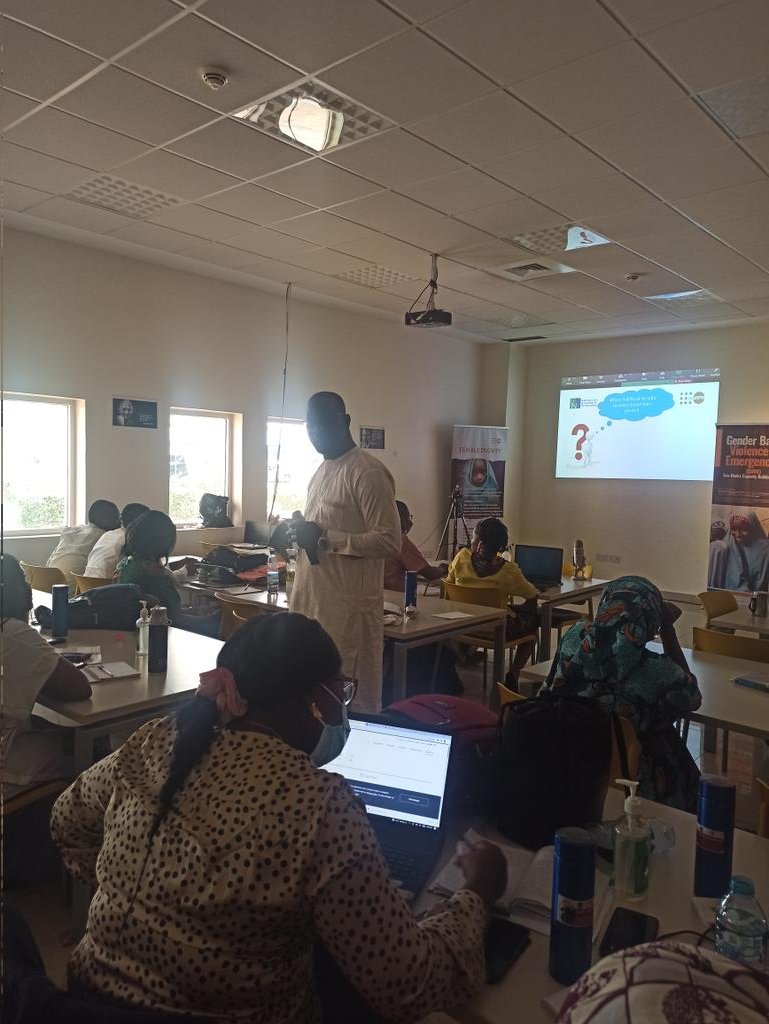 Interactive session on why GBV survivors struggle to speak out with Dr. Ibrahim Msheila.