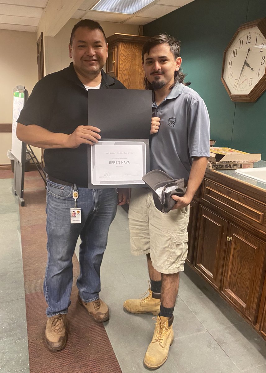 okc_preload's tweet photo. 🏆🏆It’s Friday #OKC #Preload and that means #SupervisorOfTheWeek our #MVP is #Bx5 Pt Sup Nava for keeping his area clean and employees safe! #UPS #Recognition #BestinClass #Egress https://t.co/VFLovO2UxL