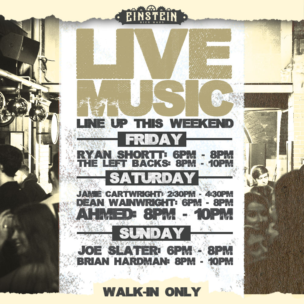 𝕃𝕀𝕍𝔼 𝕄𝕌𝕊𝕀ℂ 𝔸𝕃𝕃 𝕎𝔼𝔼𝕂𝔼ℕ𝔻 𝕃𝕆ℕ𝔾
Take a look at who's playing this weekend and remember we'll have music either side of the FA Cup final on Saturday! 🔴

Can't wait to see you 👀