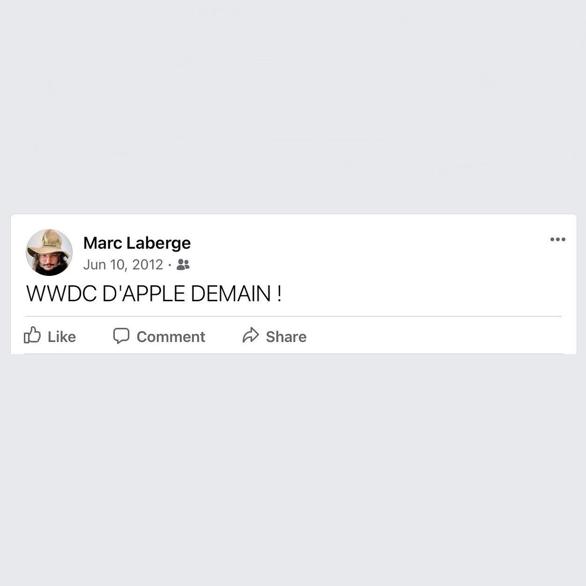 MarcLabergeML's tweet photo. I don't have the words to describe how happy I am. 
I have been watching Apple's WWDC religiously for more than 10 years. It's a childhood dream that come true today. 
#WWDC22 #ApplePark https://t.co/cvDwBTF2sD