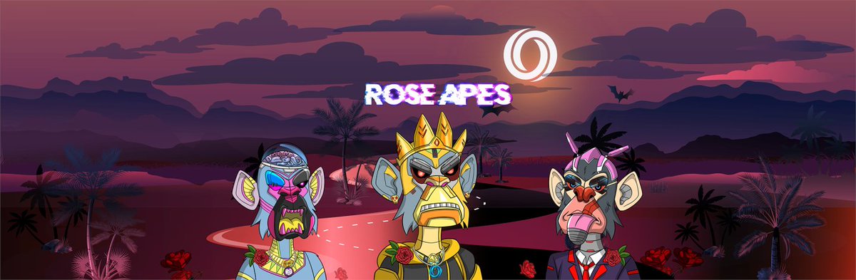 CryptoZorrito's tweet photo. Sorteo de 10 NFTs de @rose_apes, proyecto de @RosePadMedia, launchpad especializado en la Red de Oasis Network. 

Requisitos:
-Seguir a @CryptoZorrito, @CryptoFomeador y @RosePadMedia
-Participar en la preventa: https://t.co/tZkl98jZRq
-RT+mencionar a 2 amigos genuinos https://t.co/FCa6qt1S3w