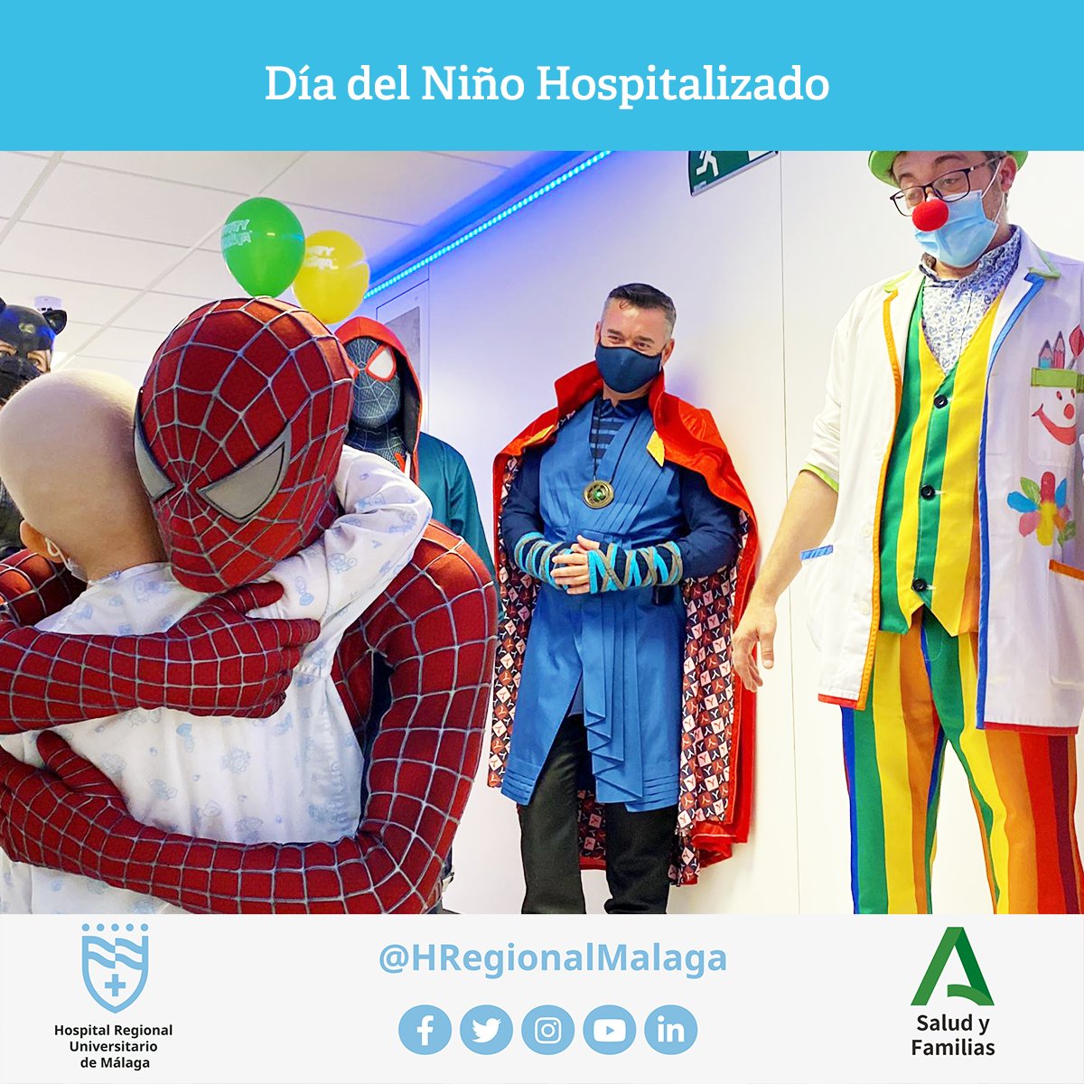 HRegionalMalaga's tweet photo. 👩‍⚕💬 Sandra Rojas: "el parón obligado por la #COVID19 ha hecho más evidente la gran labor que realizan estos colectivos. No sólo los pacientes y sus familias los han echado de menos. Nuestros profesionales también" #DíadelNiñoHospitalizado 
📲 https://t.co/tEVqdcGkLk https://t.co/5uw6g3bIZ3