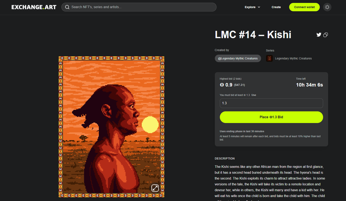 Auction Update 🌄

Less than 11 hours left to bid on our Kishi piece you can find the link of the auction store on our profile bio.

Current Bid: 0.9 SOL <a href="/uwong_sol/">UWONG </a>

Thank you for your support everyone and thank you for your bids have a great day ❤️‍🔥