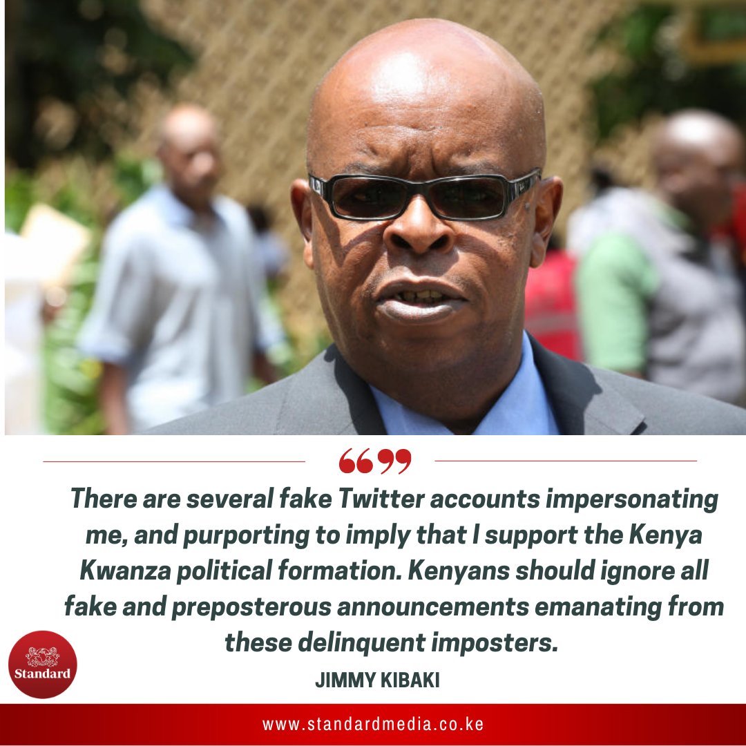 StandardKenya's tweet photo. "Any right-thinking Kenyan who understands the 62-year relationship between the Kenyatta and Kibaki families will know that my loyalty to President Uhuru Kenyatta is sacrosanct, and our 50-year-old friendship endures." Jimmy Kibaki distances himself from DP Ruto's Kenya Kwanza. https://t.co/zvIQV42Q0u