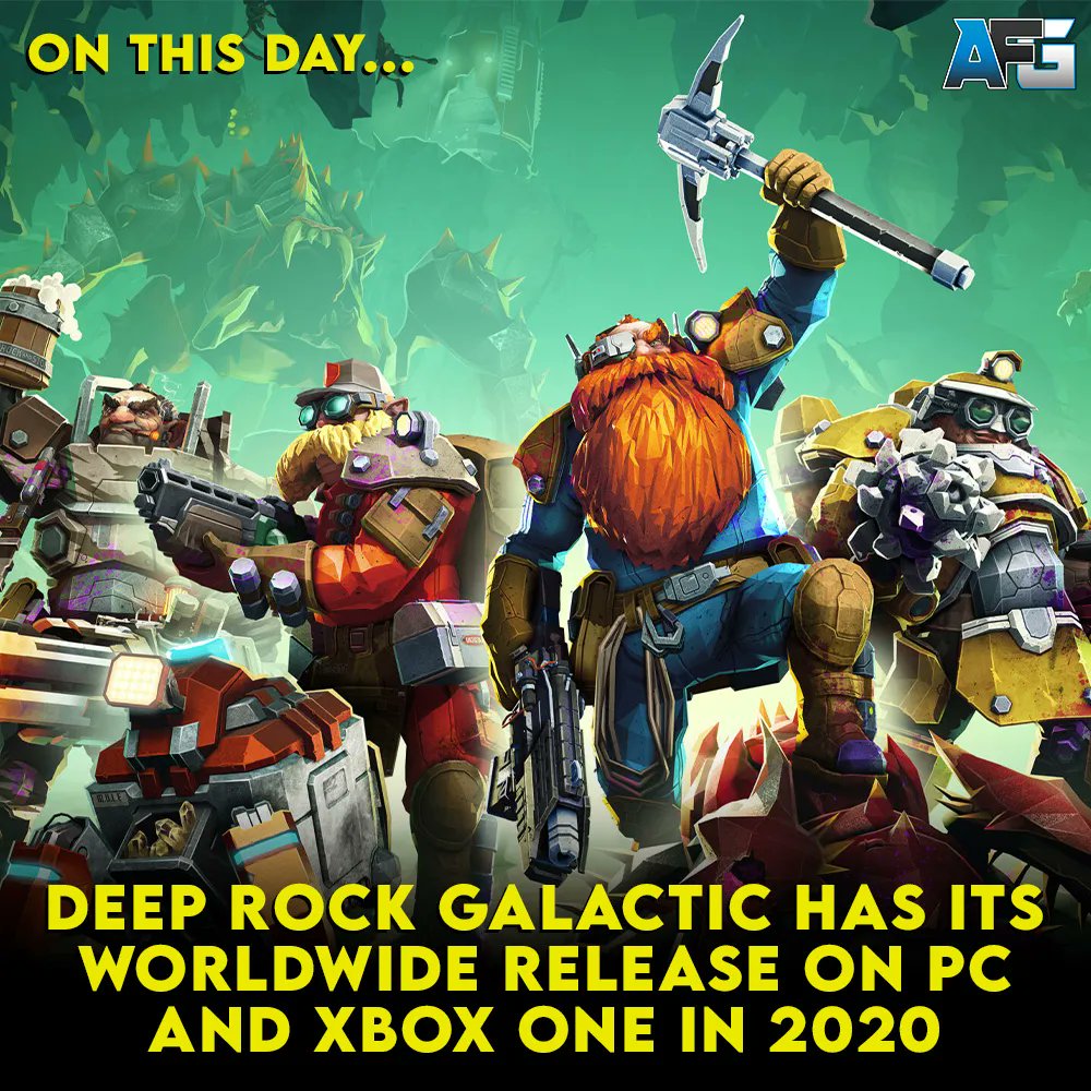 ArchForgeGaming's tweet photo. 2 years ago on this day, Deep Rock Galactic releases worldwide. #deeprockgalactic #gaming #gamersunite https://t.co/kWXP6YITXG