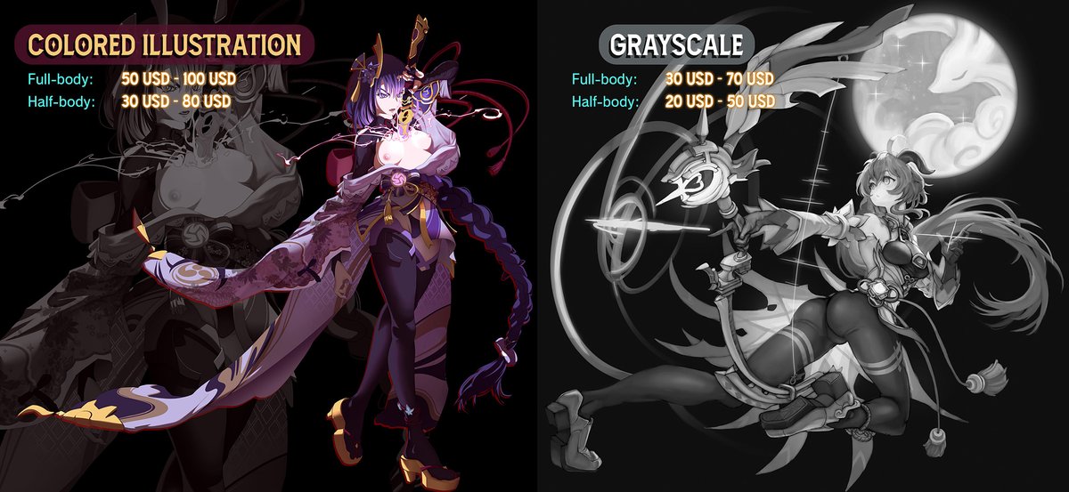 hrntillust's tweet photo. I'm hrnt and I am accepting commissions! I love working on fanarts and detailed characters!

Leave a message if you're interested! 😄
#commissions #commissionsopen #ArtCommission #artistforhire https://t.co/nADd1okssp