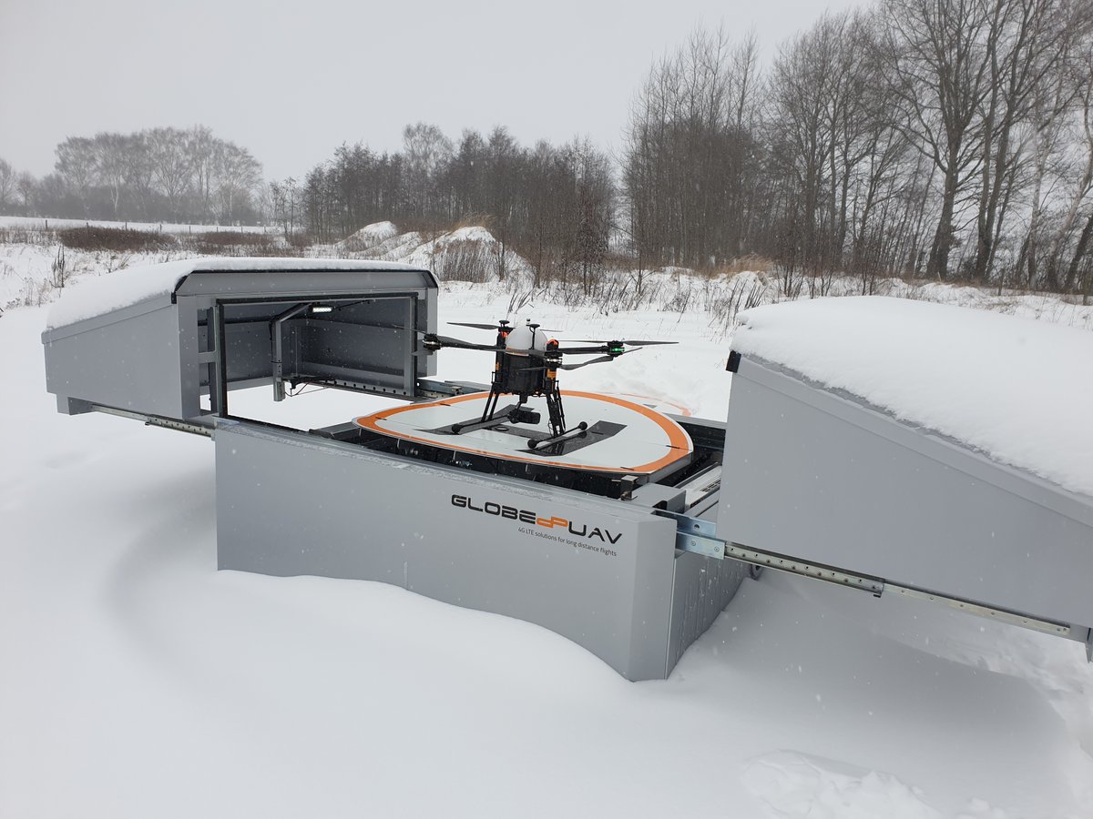 ExpoUAV's tweet photo. Find out how drone ports and docking systems from Globe UAV and HEISHA Technology are advancing the adoption of UAVs. https://t.co/WggCXyEUbY https://t.co/kQYTNqjdwQ