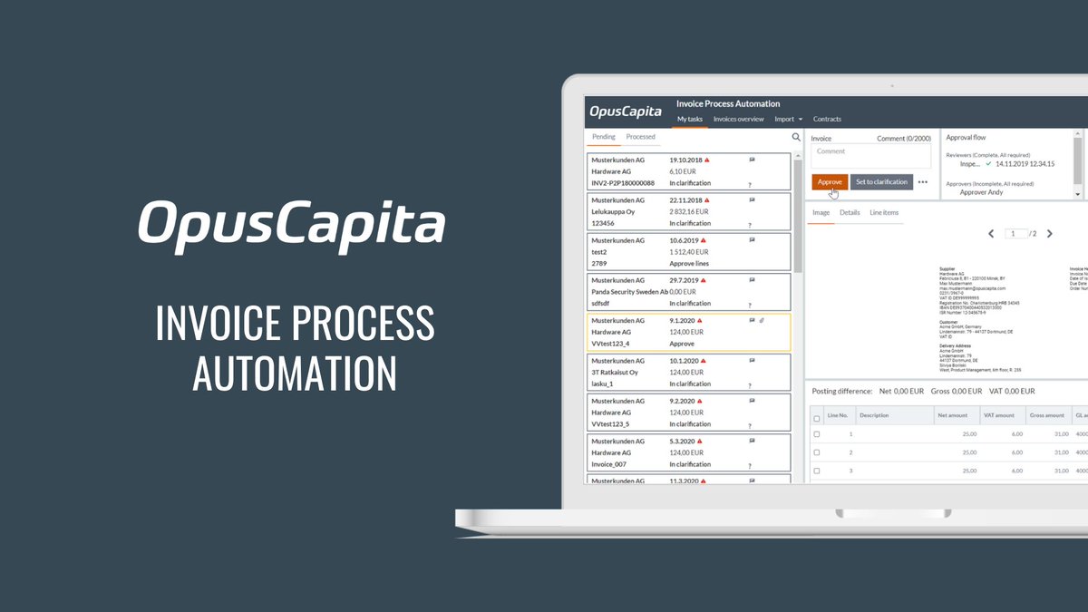 opuscapita's tweet photo. Looking for ways to improve your #APautomation? Discover our Invoice Process Automation and book a demo at https://t.co/4ZyAKvgGoz

#invoiceautomation #accountspayable #touchlessprocessing https://t.co/Yb1M4nGdxB