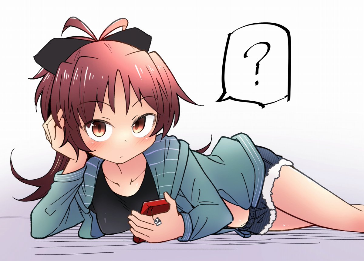 ごろんしてる杏子ちゃん #佐倉杏子 