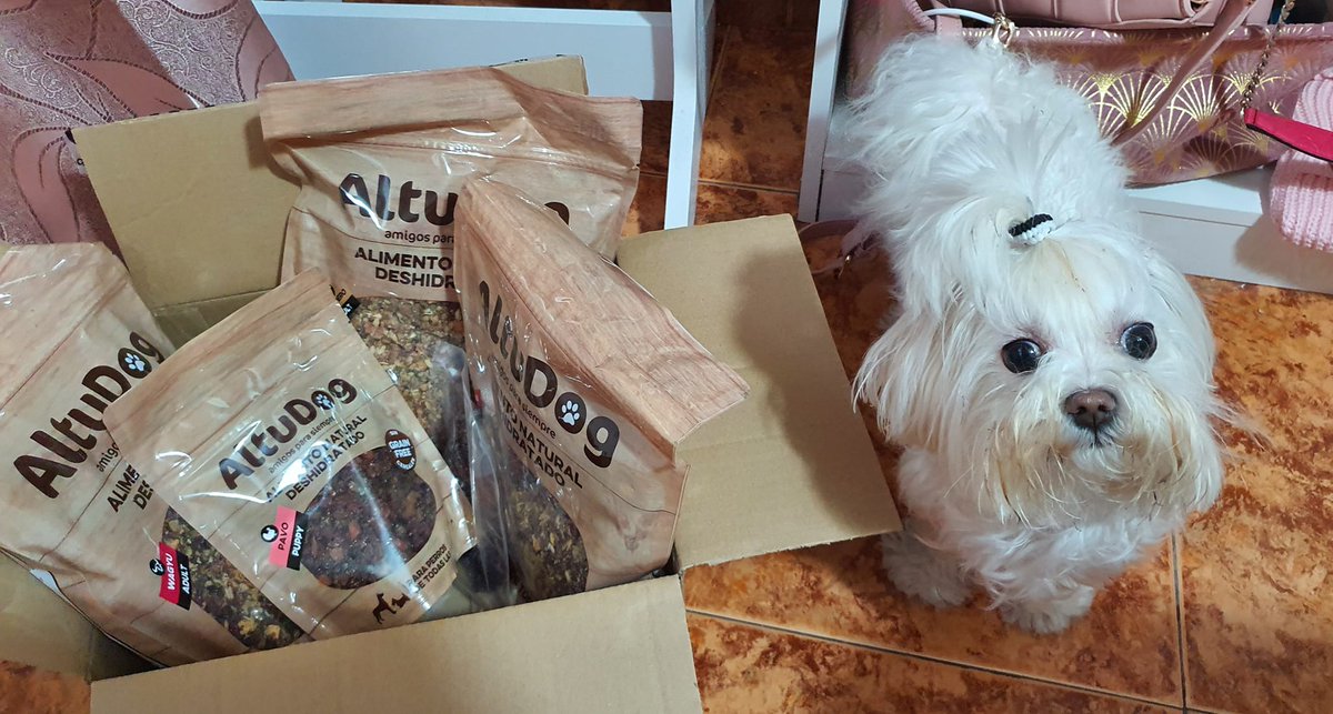 Altudog's tweet image. Kia 🐶ha recibido su pedido y no puede estar más contenta de seguir disfrutando de su alimentación favorita💚
.
#AltuDog #alimentonatural #alimentonaturaldeshidratado #comidaparaperros
