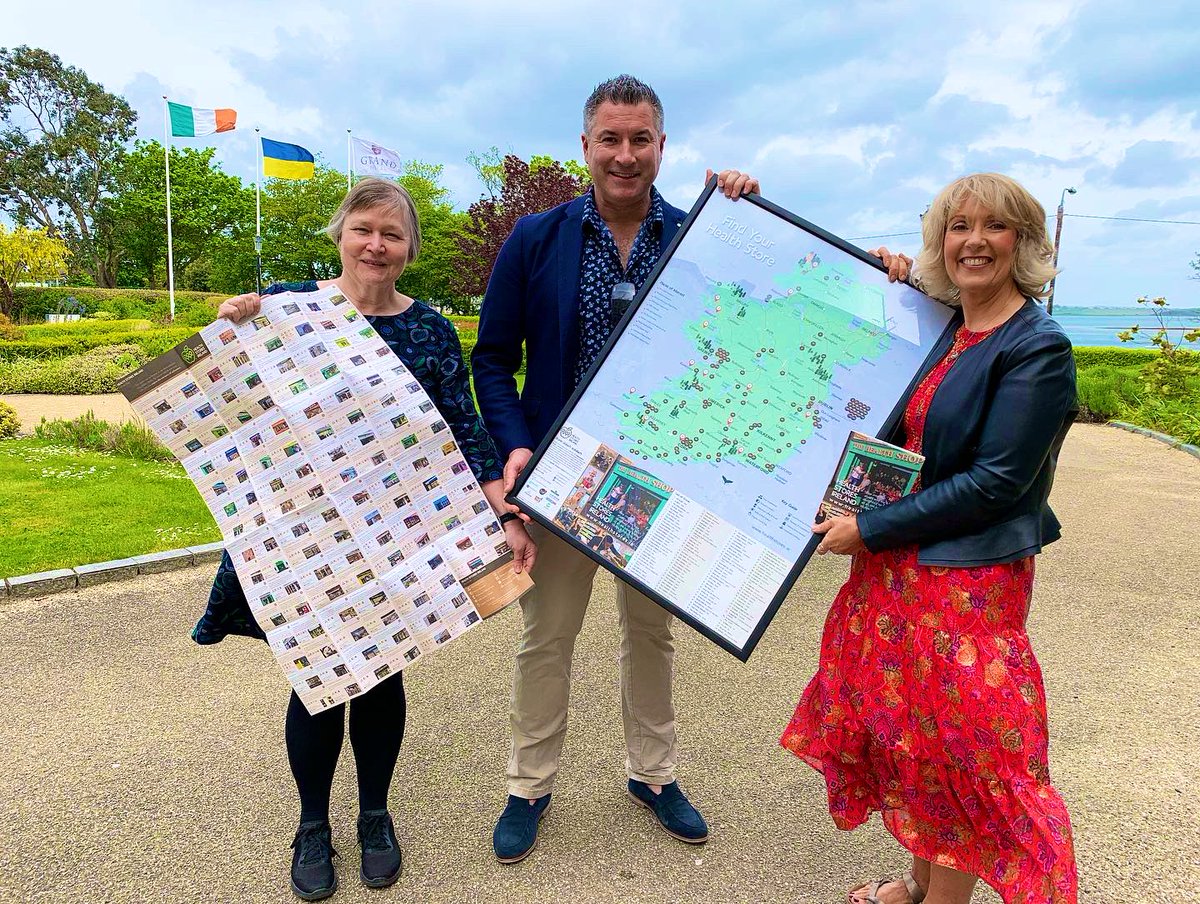 OlMcCabe's tweet image. HappyFriday!
Official Launch Day of the Health Stores Ireland @healthstores_ie fantastic Irish touring map &amp;amp; guide to current IAHS member independent health food stores of Ireland launched at Grand Hotel Malahide sponsored by @True_NatGood @IIHF_ #HealthyEating #HealthyFood 💚