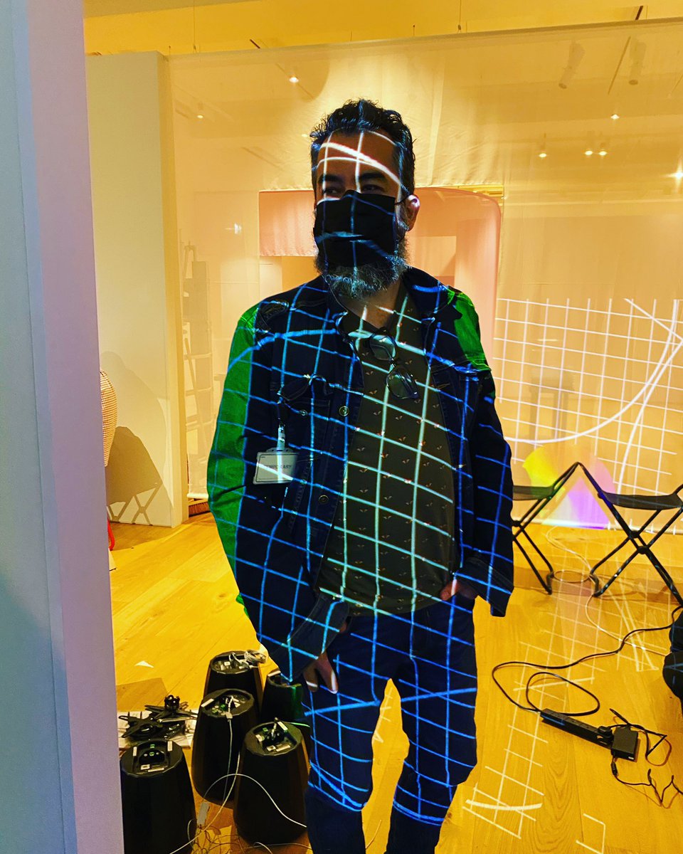 arts_xr's tweet photo. Install going to plan. Ace team on board. Soon you will be able to see and hear the magic that is #AirMorphologies in person @ExploreWellcome as part of the #InTheAir exhibition opening May 19th 2022. 
A collaborative immersive panoramic film with Matterlurgy and @arts_xr https://t.co/Lv4pXX61pB