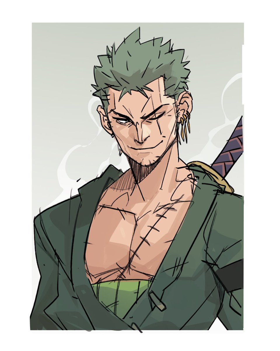 ロロノア・ゾロ 「#roronoazoro 」|Pyroowdailyのイラスト