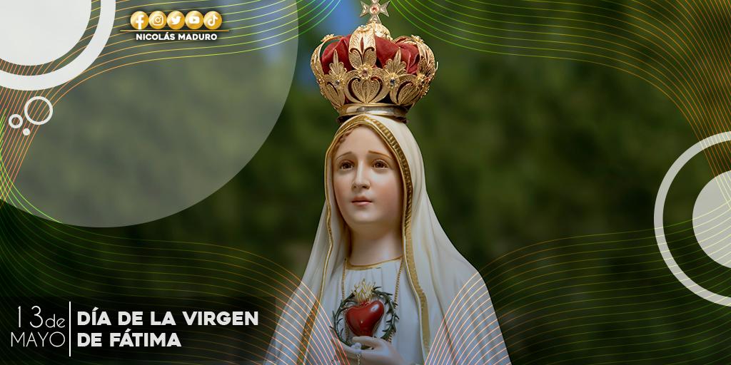 Virgen de Fátima, Madre Celestial, con tu espíritu bondadoso y de amor genuino, te pido por la salud de mi familia, amigos y del Pueblo venezolano. Como una muestra de redención de tus hijos e hijas, hoy te veneramos y clamamos para que tu bendición nos acompañe siempre.