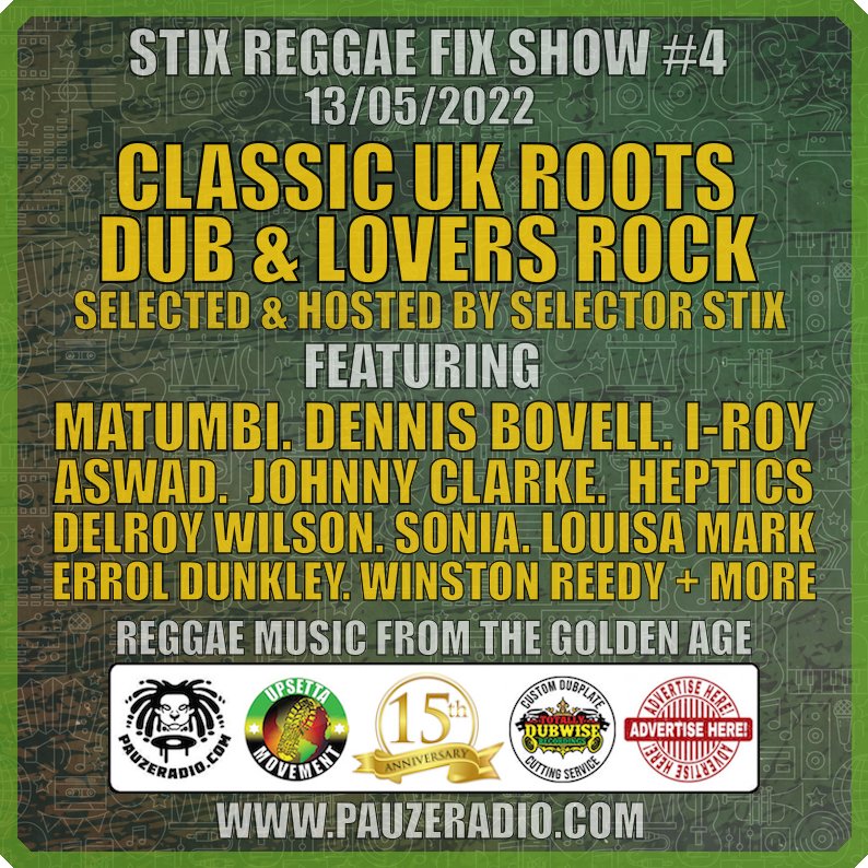PauzeRadio's tweet photo. **Brand New**
Stix Reggae Fix Show
Classic UK Roots, Dub & Lovers Rock:
Stream here ➡️ https://t.co/ZAsBDJdAIb
Selected, mixed & hosted by @SelectorStix
#SelectorStix #StixReggaeFix #ReggaeMusic #Reggae #Roots #Culture #LoversRock #Vinyl #vinylrecords #Pauzeradio https://t.co/7GDEOd52i7
