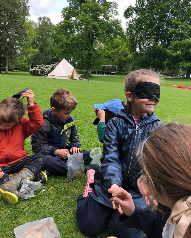 CarrdusYear1's tweet photo. Inside out day! Today we took the classroom outside, we found treasures in the woods, made stories about them, used our sense to describe them and created art work! #carrduschool https://t.co/zV1l67AtpP