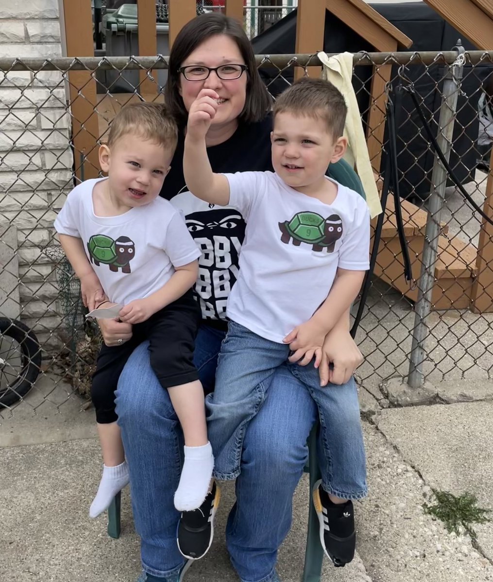 JessMullen89's tweet photo. @BPortistime most kids at 2 and 3 are obsessed with toys, my kids are obsessed with you! Couldn’t find toddler sized Bobby shirts, so had to make some “Bobby Tortoise” shirts. You know, the underdog that beat the hare! https://t.co/eo3An1HV5p