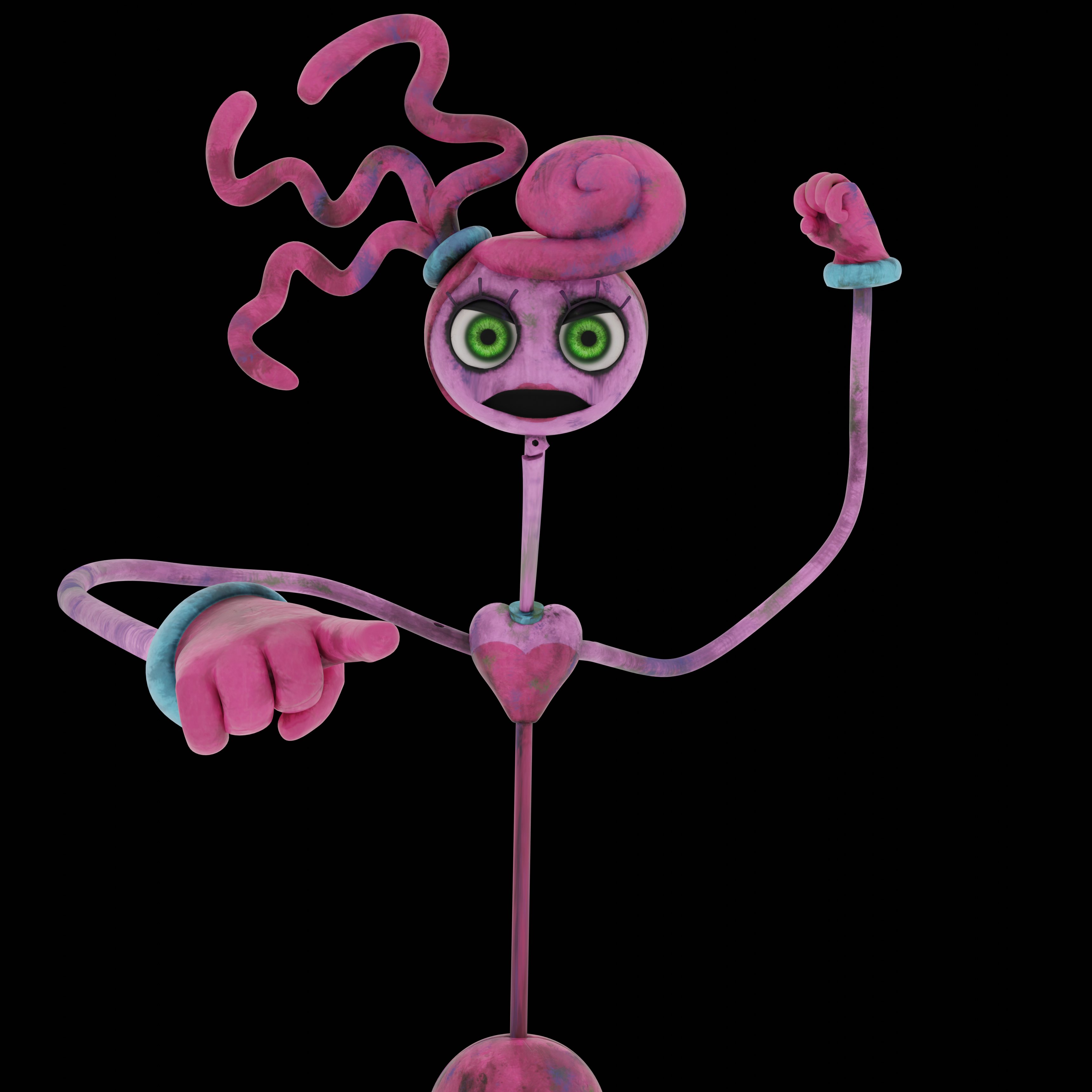 Crazycolors1248 on X: First thing I make in Blender and it's a pic of Mommy  Long Legs from Poppy Playtime Chapter 2. (Rig made by    / X