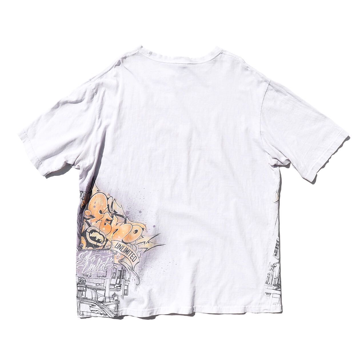 ECKO UNLTD/エコーアンリミテッド 総柄MA-１ナイロンJKT DEAD STOCK S