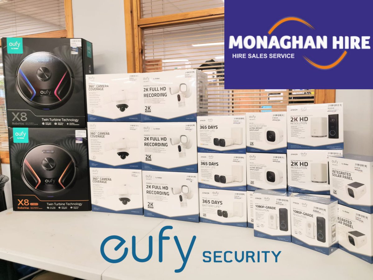 Security made simple.

Huge range of Eufy available now at Monaghan Hire!

Your one stop solution for a safe and secure home!

Visit monaghanhire.com/collections/eu… for more information.

#security #securitycamera #securitycamerasforhome #safety #safetyfirst #homesecurity
