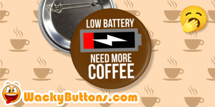 WackyButtons's tweet photo. Wearing this #CustomButton is sure to make others aware that they shouldn't even attempt to talk to you before you've had AT LEAST three cups of coffee. This plus many more available in our recently expanded #Coffee category.

https://t.co/uJWfbJxODx https://t.co/722r7th4zI