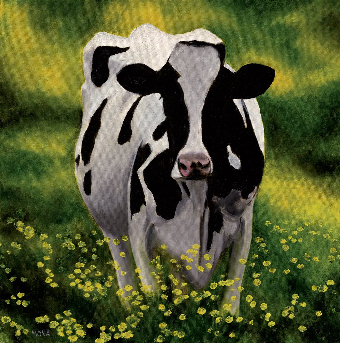 Dream Cow 1/1 #oilpainting #nftcommunity #cows