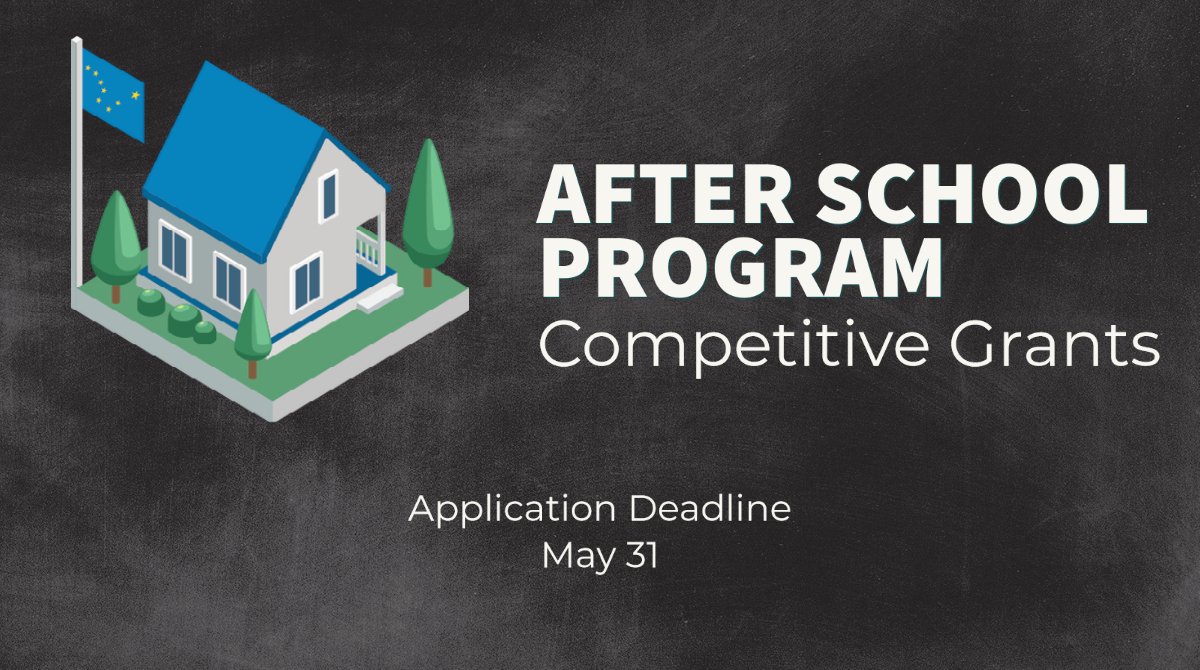 AlaskaDEED's tweet photo. DEED is seeking applicants for a competitive grant for evidence-based, comprehensive after school programs. This grant is open to both school districts and community-based organizations. Find the application at https://t.co/MGwVezwy2M. Questions? Email DEED.CARES@alaska.gov. https://t.co/N5fF1E9fjd