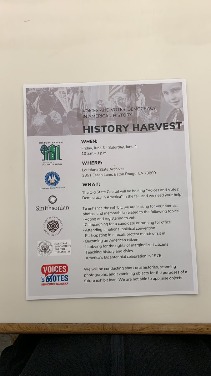 Upcoming event at the Louisiana State Archives!!!!