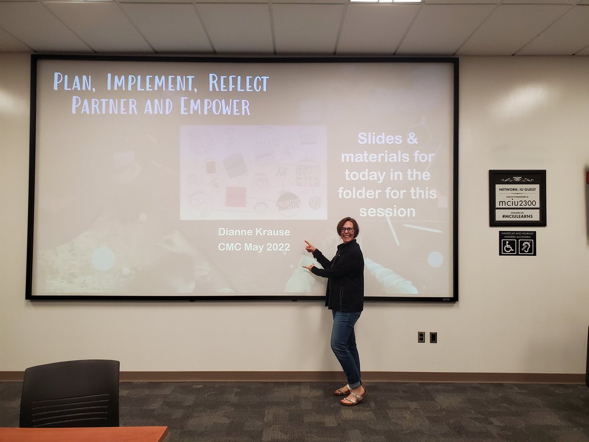 diannekrause's tweet photo. Getting ready to present at #pacmc Excited to share how I used PIR to partner and empower teachers. https://t.co/DXXGD2TIqf