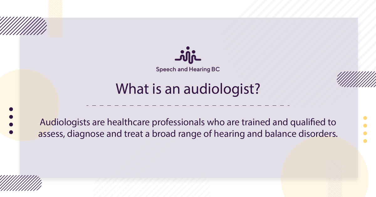 speechhearbc's tweet photo. What is an audiologist?
Audiologists are healthcare professionals who are trained and qualified to assess, diagnose and treat a broad range of hearing and balance disorders.
#AudPeeps #iamshbc https://t.co/hmDFOPWxI6