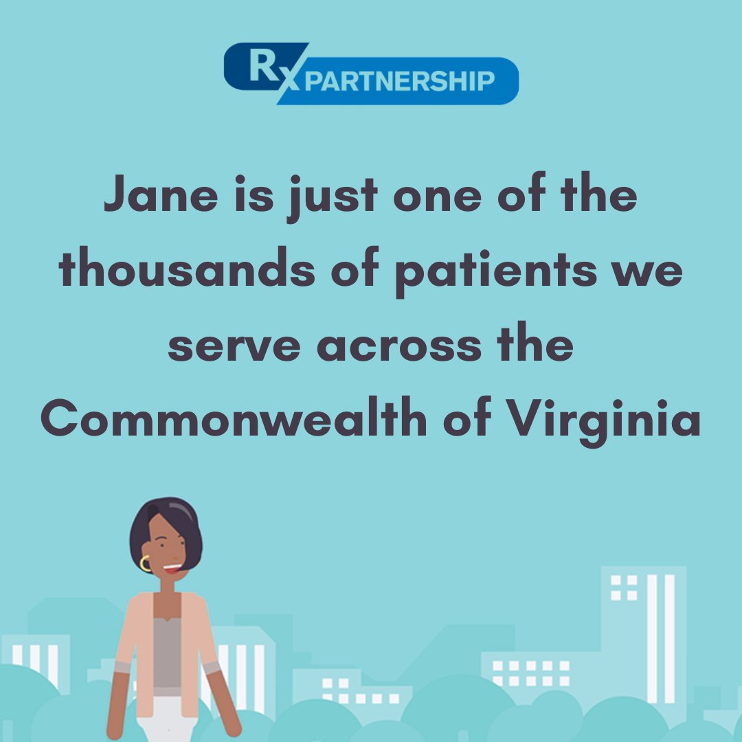 RxPartnershipVA's tweet photo. (5/5) RxP offers 234 generic &amp; brand meds to help patients like Jane treat their multiple chronic conditions so that they can lead healthier and happier lives! To support patients like Jane &amp; learn more about RxP, visit the link in our profile. #medicationaccess #RxPVA https://t.co/i3CeQLeUYj