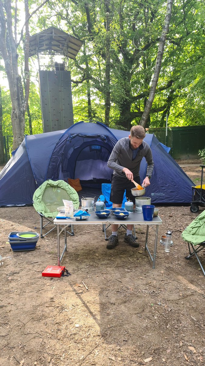 Mr Bray cooking the staff a 3 course meal 👍