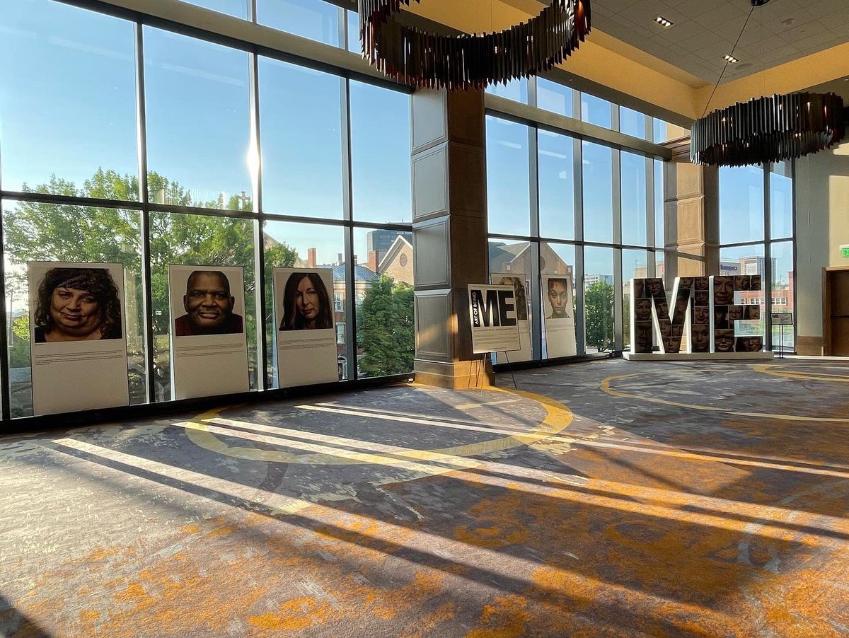 MandyVelaBBH's tweet photo. That morning light…grateful we got to share this beautiful exhibit of stories of mental health w/ the 2022 @mhca Spring Conference.
Continuing to work to smash the stigma & shed a light through sharing our stories. @BurrellFdtn
#theartofbeingme #AOBM #TeamME #MentalHealth https://t.co/WwUoUjlrL1