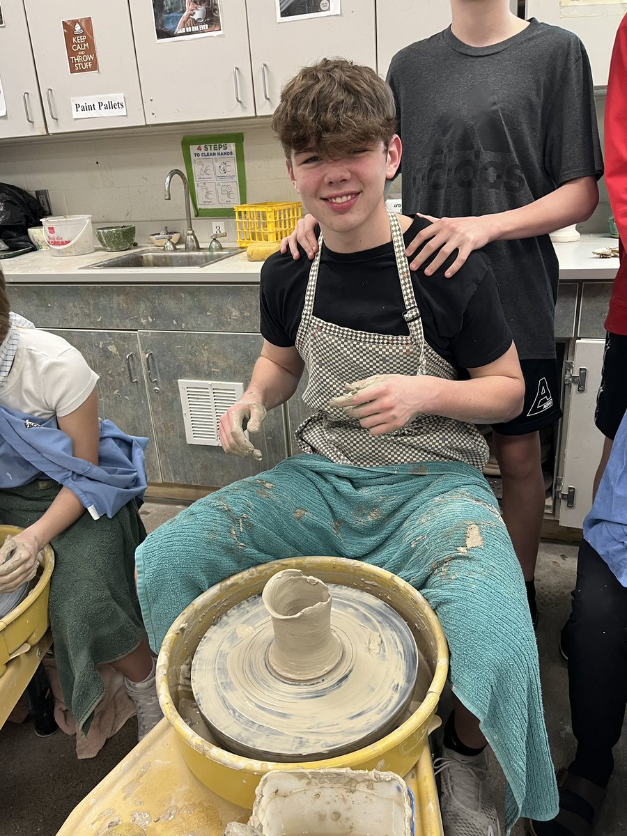 TrishaAbel's tweet photo. Not bad for throwing blind-folded! #MontiArts #MontiMagic https://t.co/lVe6EYvYgH