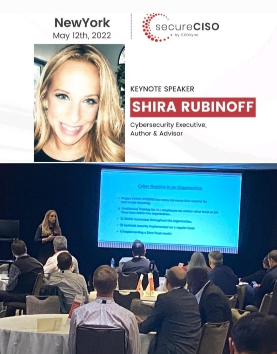 Very much enjoyed giving the #keynote at #secureCISO in #NYC - hosted by <a href="/CXOsync/">CXOsync</a>.
Great sponsors included: <a href="/Darktrace/">Darktrace</a> <a href="/tenable/">Tenable</a> <a href="/BlackBerry/">BlackBerry</a> <a href="/exabeam/">Exabeam</a> <a href="/RedSeal_co/">RedSeal</a> <a href="/varonis/">Varonis</a> <a href="/ArmisSecurity/">Armis</a> <a href="/sonatype/">Sonatype</a> 
<a href="/wallixcom/">WALLIX</a> #CyberSecurity #Blockchain #security #Ciso #CEO #ZeroTrust #Ransomware