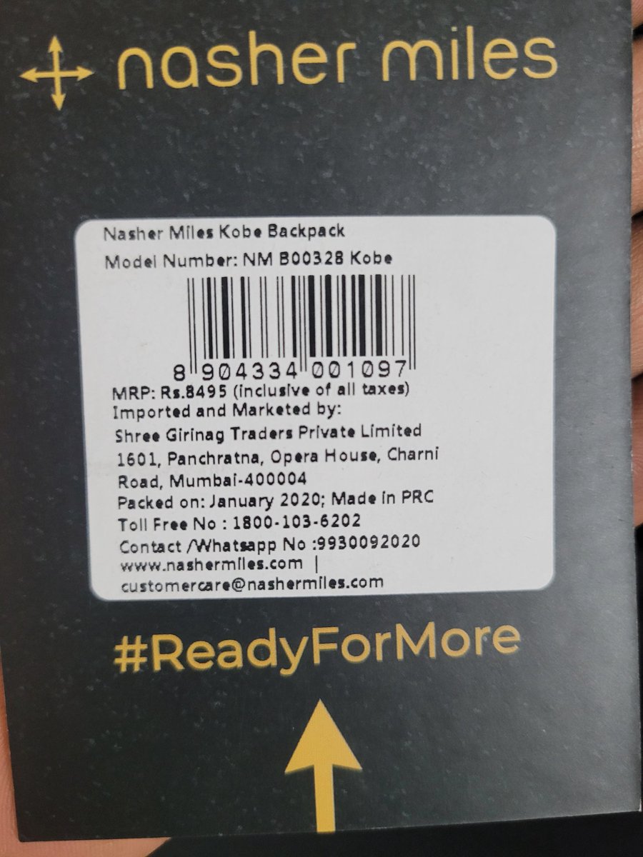 nitin_ps's tweet photo. @flipkartsupport Once again @flipkartsupport did it. After complaint also they delivered 2 year old stock of @NasherMiles premium bags. This is the really Pathetic from @Flipkart. Seller should be punish for repeated mistakes. https://t.co/ocRTFMJFlT