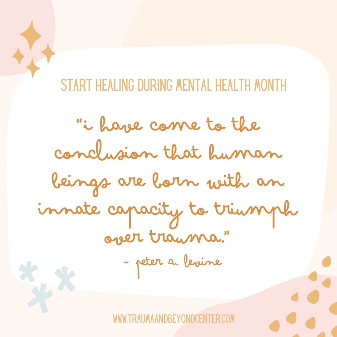 TraumaBeyond's tweet photo. Healing is Possible. Learn about #TraumaRecovery with TAB during #MentalHealthMonth https://t.co/brh46vXPY7