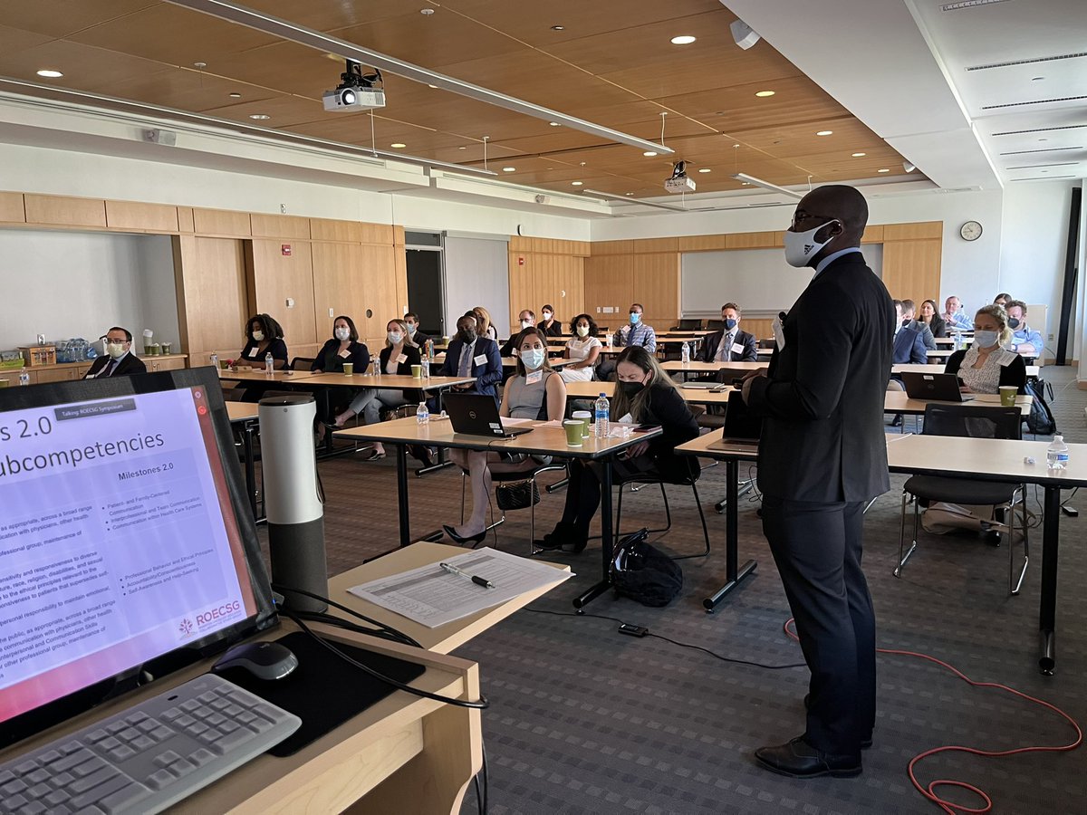 @VidalRadOnc Dr. Horatio Thomas from <a href="/UCSF/">UC San Francisco</a> #radonc presenting on <a href="/acgme/">ACGME</a> Milestones 2.0 at the #ROECSG22 hybrid meeting <a href="/UChicago/">The University of Chicago</a>