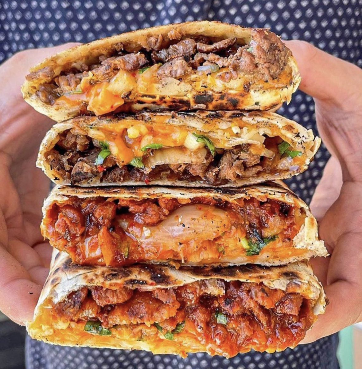 Korean BBQ Inspired Quesadillas are now available for a limited time only! 

Korean BBQ, kimchi, cheese, onion, cilantro in a large flour tortilla! 

Get your today! 
chilantrobbq.com/order-now/