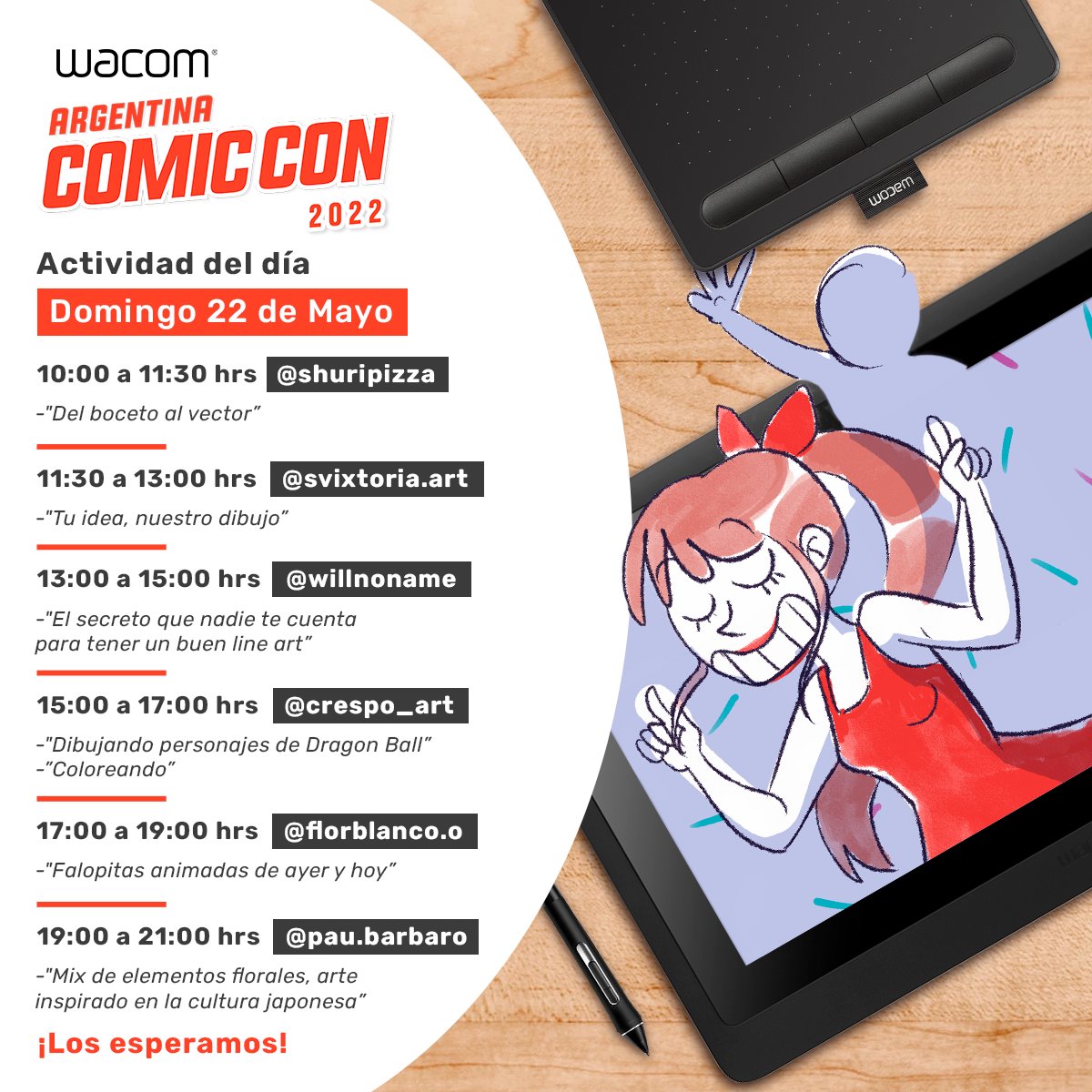WacomEspanol's tweet photo. Amigos de Argentina! 🇦🇷 
Estaremos en @ArgenComicCon. #ArgComiCon
Celebremos este reencuentro en el festival más grande de Argentina para el arte y creativos. 💥 
Los esperamos el 20, 21 y 22 de mayo en el Centro Costa Salguero.
Stand 422 en Artist Alley. 
@wacom_ar https://t.co/hQ9E7uC5PZ