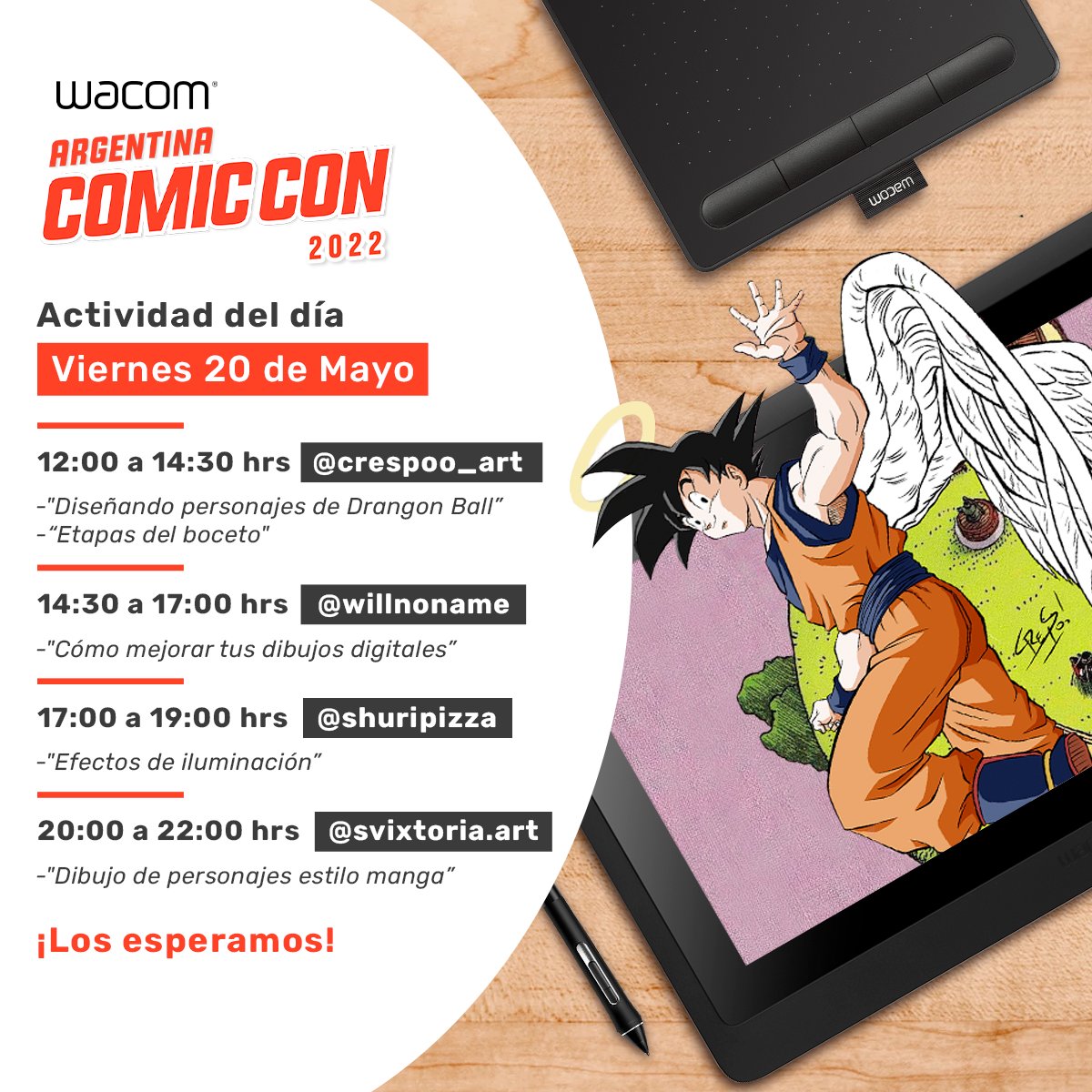 WacomEspanol's tweet photo. Amigos de Argentina! 🇦🇷 
Estaremos en @ArgenComicCon. #ArgComiCon
Celebremos este reencuentro en el festival más grande de Argentina para el arte y creativos. 💥 
Los esperamos el 20, 21 y 22 de mayo en el Centro Costa Salguero.
Stand 422 en Artist Alley. 
@wacom_ar https://t.co/hQ9E7uC5PZ