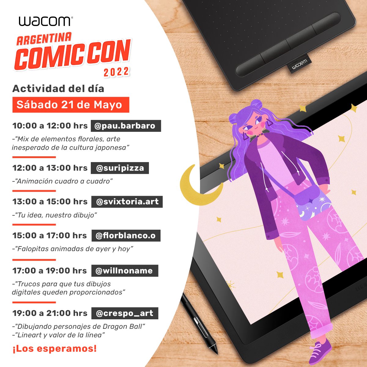 WacomEspanol's tweet photo. Amigos de Argentina! 🇦🇷 
Estaremos en @ArgenComicCon. #ArgComiCon
Celebremos este reencuentro en el festival más grande de Argentina para el arte y creativos. 💥 
Los esperamos el 20, 21 y 22 de mayo en el Centro Costa Salguero.
Stand 422 en Artist Alley. 
@wacom_ar https://t.co/hQ9E7uC5PZ