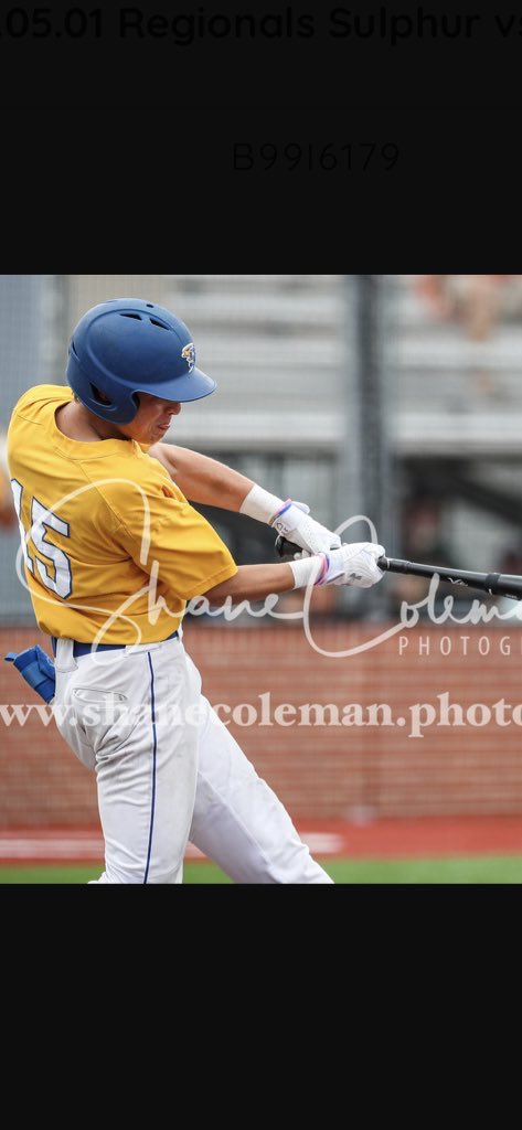 DamianStone24's tweet photo. To every coach, teammate, and fans of Sulphur Baseball, these past 4 years have been the most amazing times of my life, Thank you!!!! #15out https://t.co/rP0TmUMYzu
