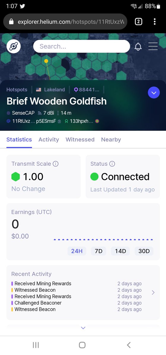 phantomark's tweet photo. @helium Same here 0 money little wit, for days now I must have a bad valadater near me wits 81. But 5 only wits what's up with that guys even b4 update/change https://t.co/lsfP0NZWBF
