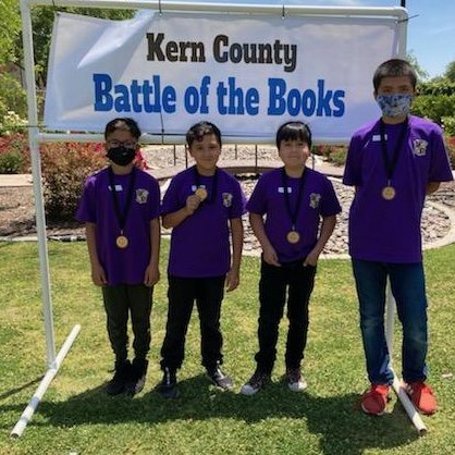 CastleSTEAM's tweet photo. We are proud of our Castle Knights for participating in #battleofthebooks. Shoutout to @Mrs_Estrada_5th and @malissaraphoon for the extra work to give our students the opportunity. Four of our students were on the top scoring teams, way. to. go. knights! #wearepbv #castlesteam https://t.co/cQRF69G3bC